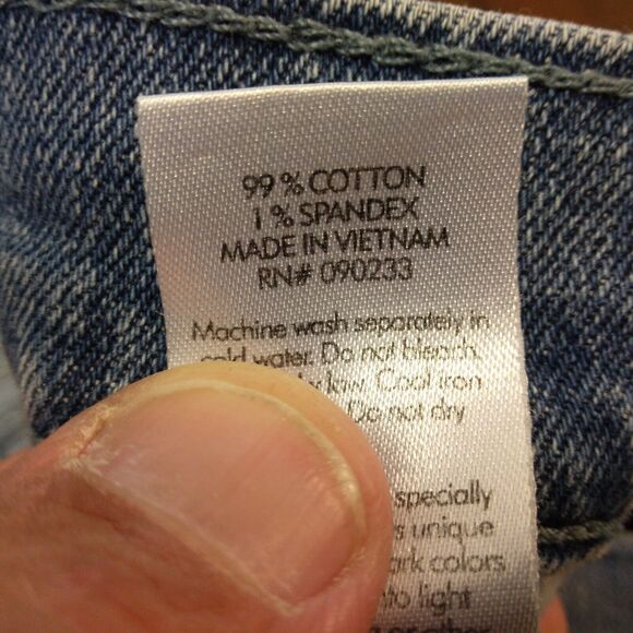 PacSun jeans mens 30x32 blue denim slim fit tapered leg light wash stretch - Picture 9 of 10